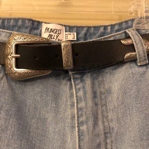 Urban Outfitters Ecote Metal-Tipped Leather Belt